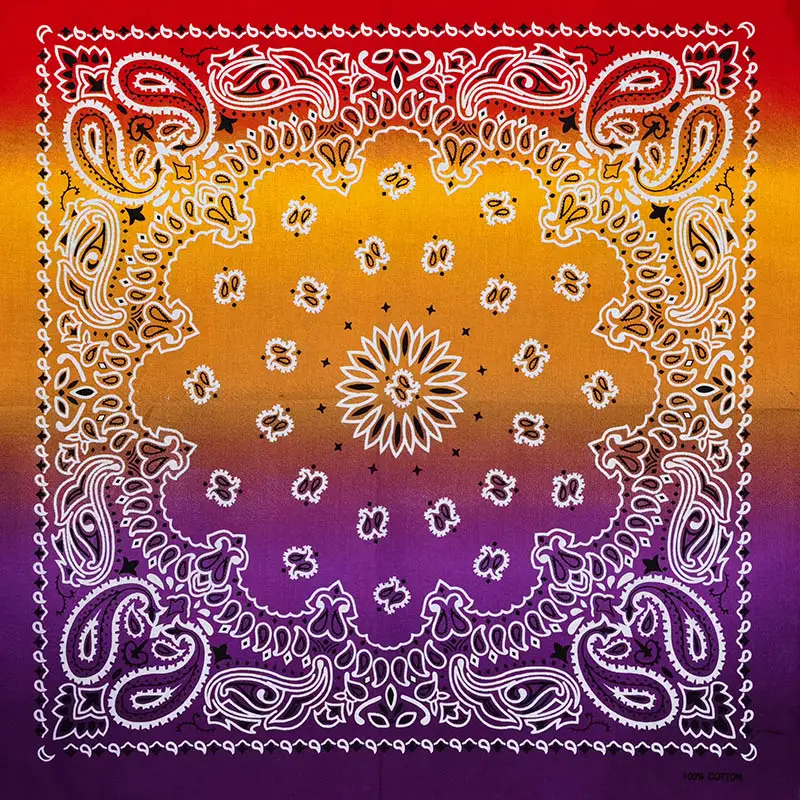 New Fashion Hip Hop 100% Cotton Bandana Square Scarf 55cm*55cm Black Red Paisley Headband Printed For Women/Men/Boys/Girls - Image 10