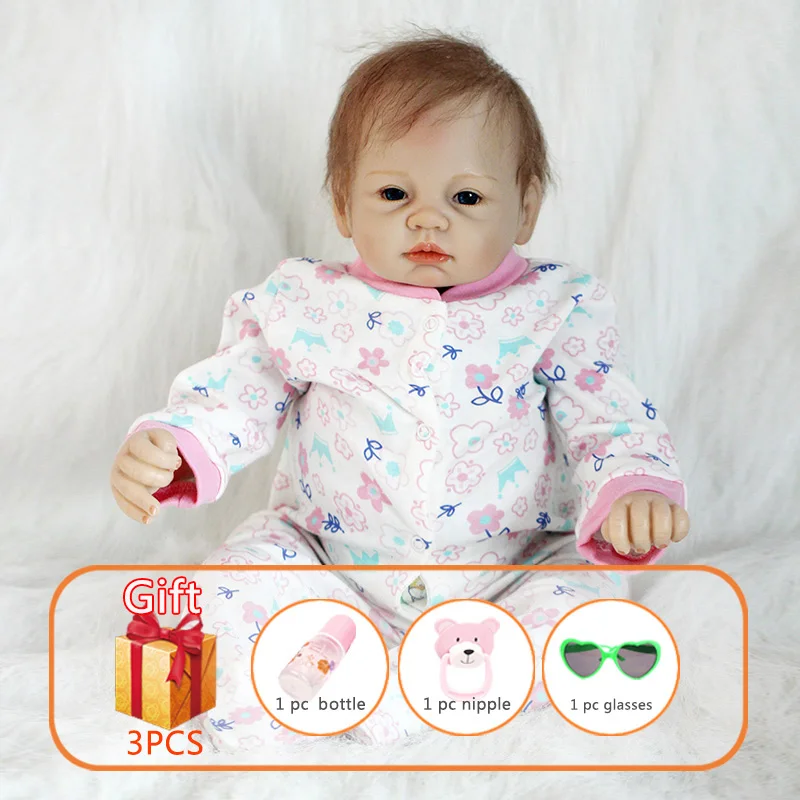 22 дюймовая игрушка, кукла-младенец, куклы-Реборн, мягкая кукла, имитация, Реборн, силиконовые конечности, хлопок, тело, Реборн, игрушки для детей