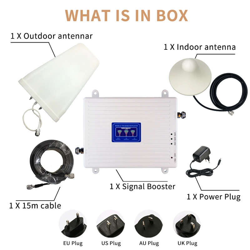 2G 3G 4G 850 800 900 1800 2100 2600Mhz Cell Phone
