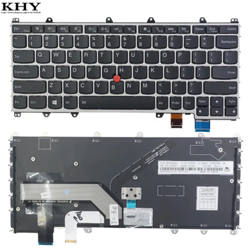 Оригинальная клавиатура SLV US с подсветкой для ThinkPad Yoga 370 THINKPAD-S1-3RD-GEN-CHINA-ONLY FRU 01EN427