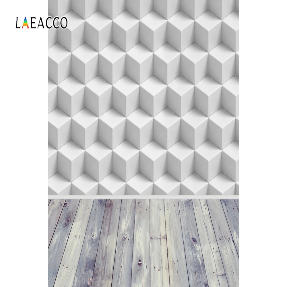 Laeacco 3D эффект каменная стена Фотофон деревянный пол фоны для фотосъемки портрет