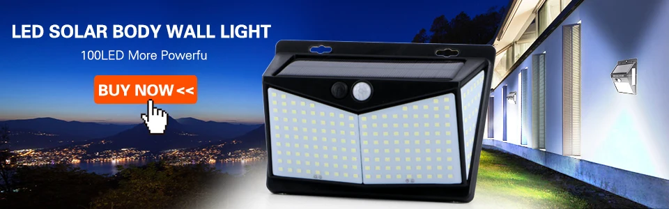 Jardim à Prova Led ao ar Luz de Rua Livre Solar Sensor Movimento Parede Luz Ajustável Ip65 Quintal Caminho Casa Lâmpada Dadjustable Água Pir 2 Lâmpadas solares