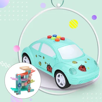 

1 Set Disassembling Wooden Colorful Car Toy Gliding Track Car Toy