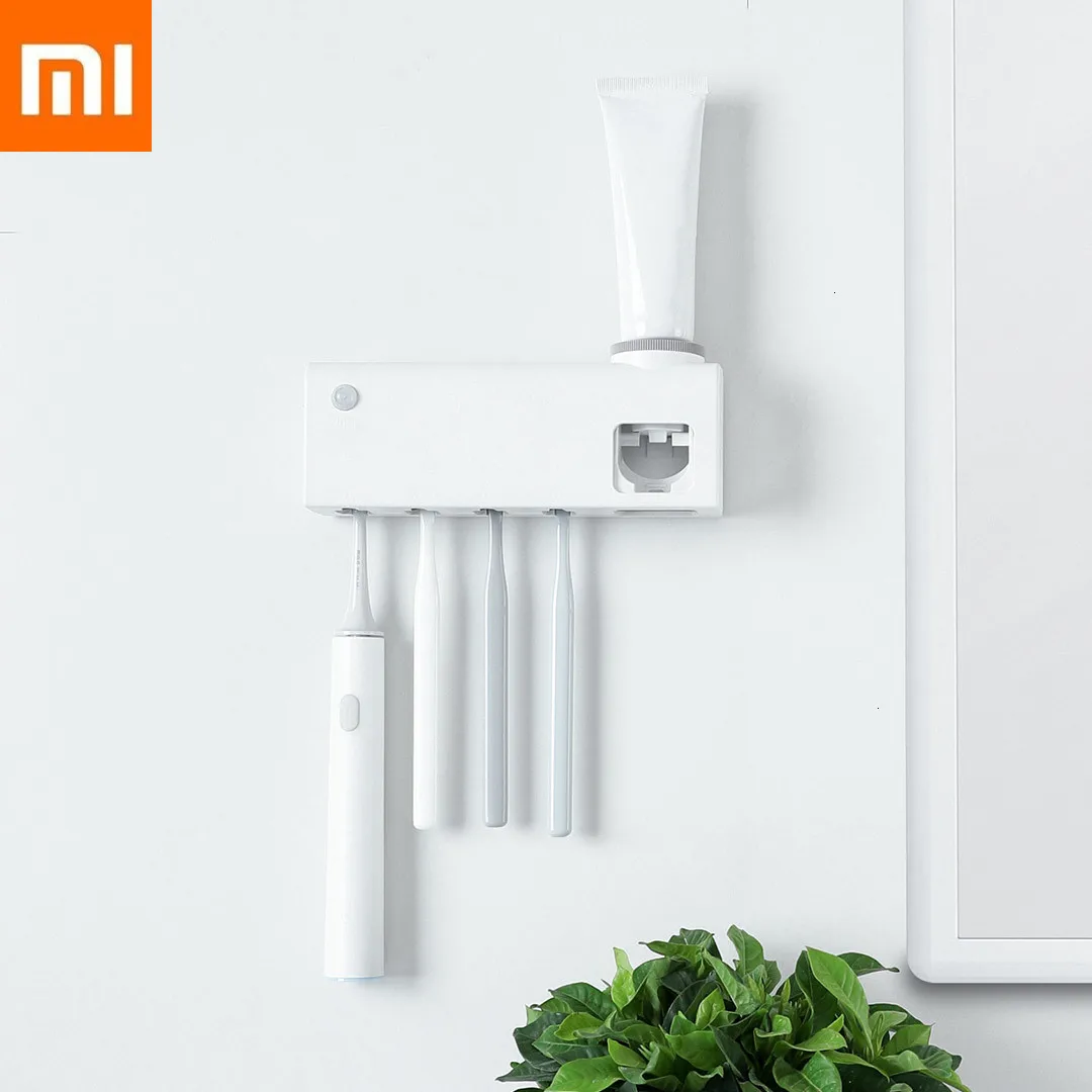 

Xiaomi Smart Disinfection Toothbrush Holder UVC UV Sterilization Human Induction High-Performance Rechargeable Battery Wall Type