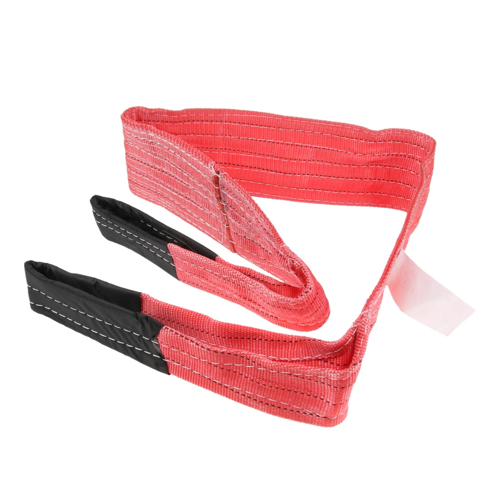 2M 5Ton Lifting Sling Car Emergency Tow Cable Heavy Duty Road Recovery Strap