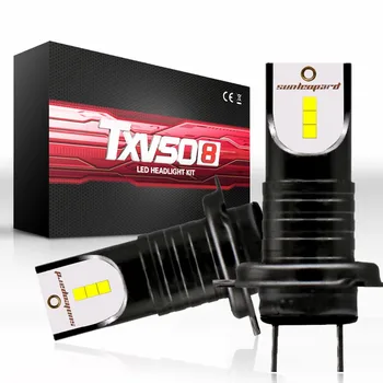 

2PCS H7 Car LED Headlight 360 Degrees Beam Pattern Bulb IP68 Waterproof 26000LM 6000K White 110W Headlights