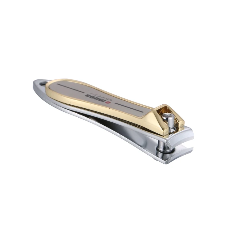 1 PC Stainless Steel Nail Clipper With Nail File Quality Manicure Cutter Trimmer Gold Edge Letters Carve nail clipper nail clippers