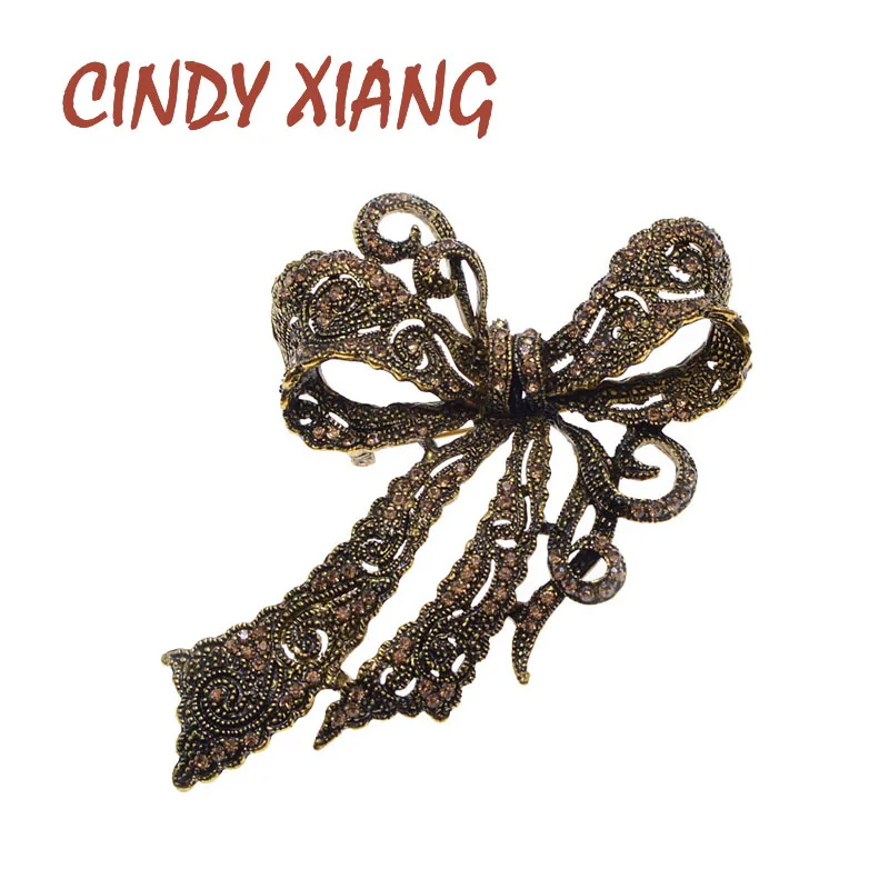 Броши CINDY XIANG разы с вырезами бант для женщин зимние заколки Классический дизайн