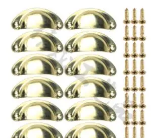 gold 12 компл./лот Ретро металлическая дверь тумбочки шкафа Ручка для шкафа ручки для мебели оборудования оболочка для переноса форма ручка ящика - Цвет: gold