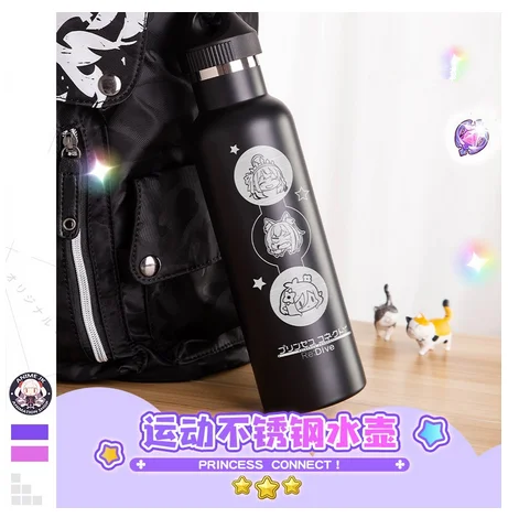 

Anime Princess Connect! Re:Dive Kokoro Natsume Cosplay Water Drinking Vaccum Thermos Bottle Stainless steel kettle Xmas Gifts