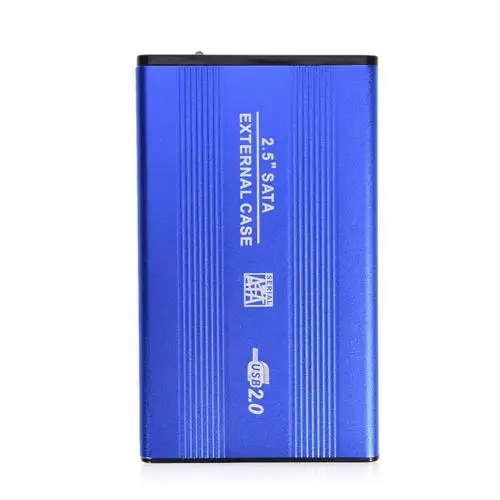 Корпус для жесткого диска, чехол для внешнего USB 3,0/2,0 для жесткого диска Sata 2,5 дюйма, чехол-адаптер для жесткого диска для ПК, компьютера, ноутбука - Цвет: Blue USB3 0
