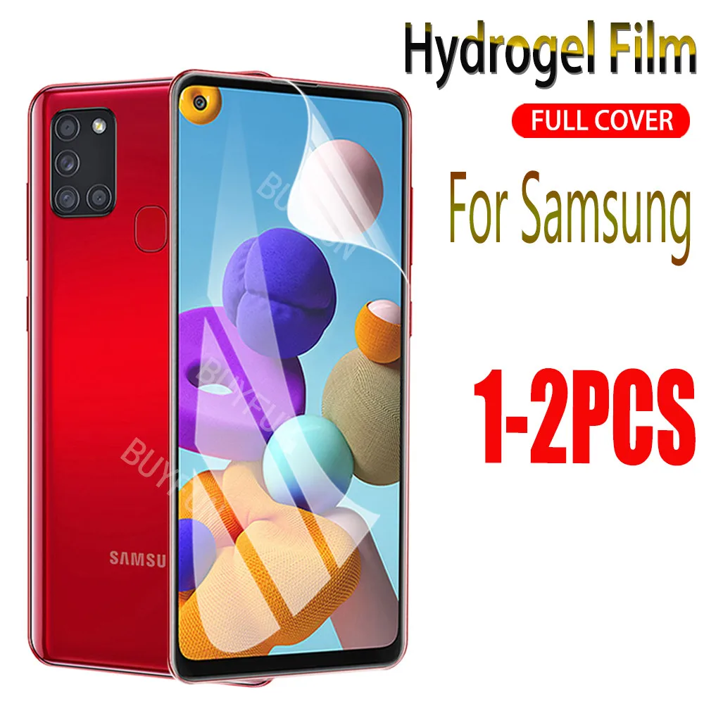 1 2 шт. для Samsung Galaxy A21s 21 S M A217F Гидрогелевая пленка samsung a21s A21S A21 s a21 Защитная