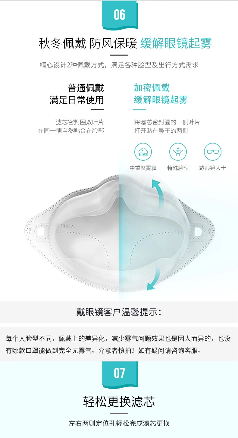 Новейшая Xiaomi Mijia AirPOP Air Wear PM2.5 анти-Дымчатая маска для лица с фильтром Регулируемая Ушная подвесная маска против пыли удобная маска для лица