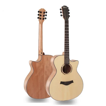 

40 inch Acoustic Guitar 6 Strings Matte Spruce Folk Guitarra High Quality Professional Musical Stringed Instruments AGT310