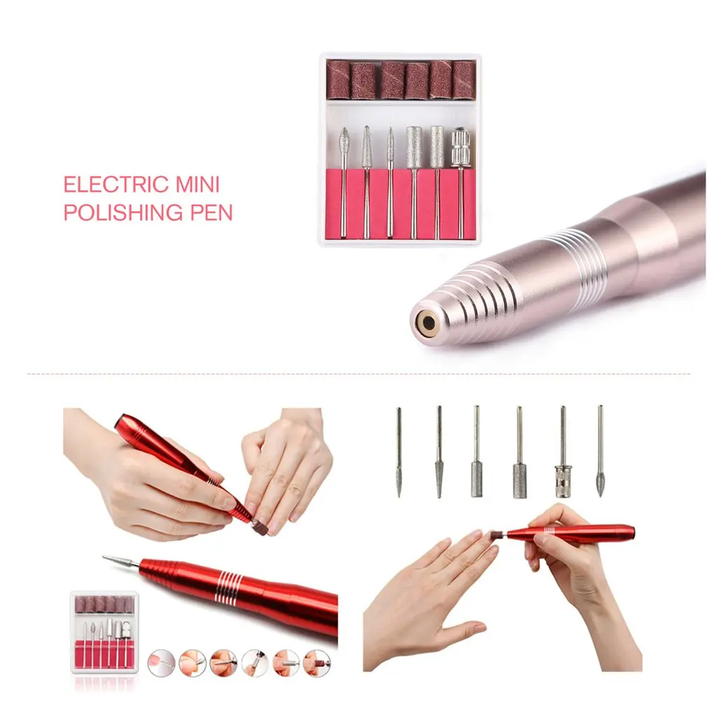 Nail Polishing Machine Electric Mini Portable Polishing Pen 20000 Rotary Type Exfoliating Unloading Polishing Machine