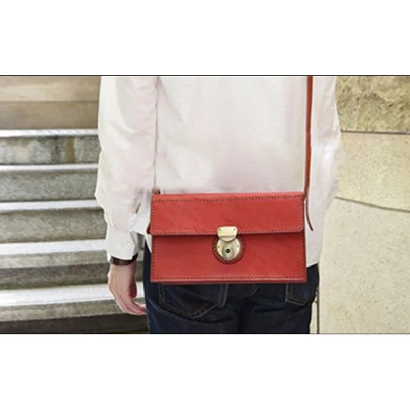 Handmade Leather Ladies Shoulder Bag Messenger Bag Sewing Pattern Hard Kraft Paper Mold Template 23cm*13cm*10cmm
