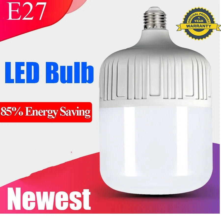 

High Power LED Light Bulb E27 50W 40W 30W 20W 10W 15W Led Lamp 85-220V Bulbs Lights for Home Bedroom Table Lamp Spotlights
