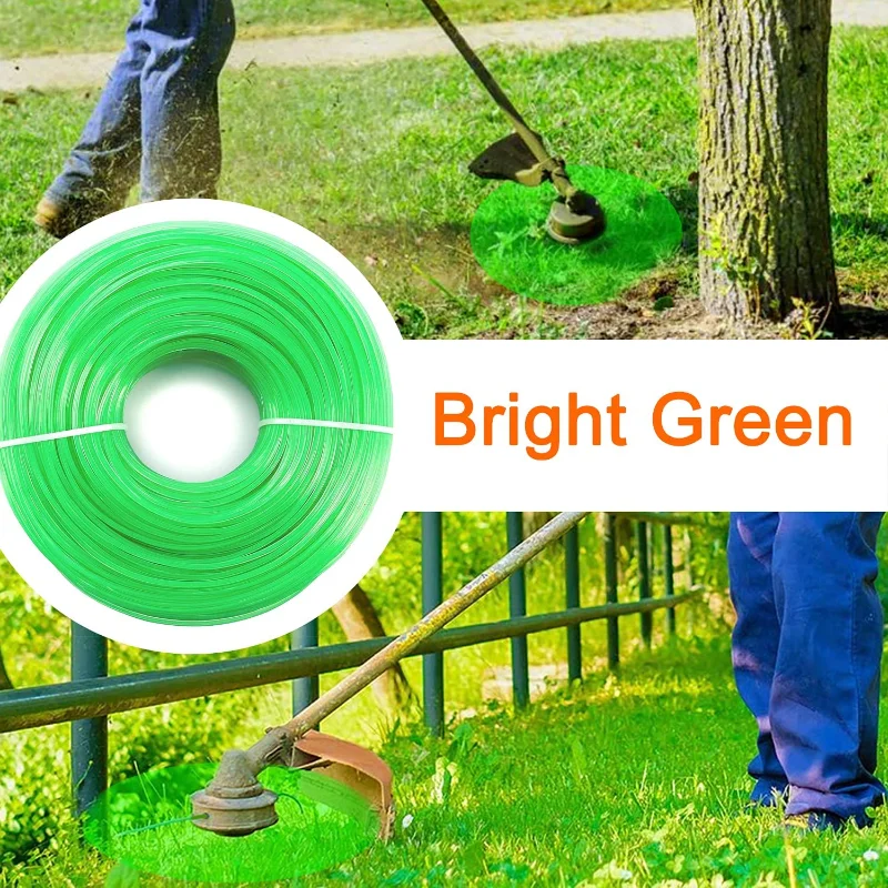 Trimmer Line Replacement 2.0mm x 100m Nylon Round Rope Weed String For Garden Grass Petrol Strimmer Electric Lawn