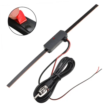 

Mayitr 1pc Automobile Windshield Stereo Radio Antenna AM FM LW SW Reception W/ 2m Cable For Car Truck Boat Internal Mount