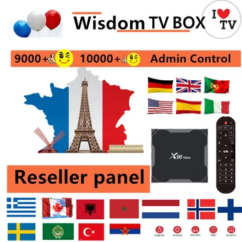 

X96 MAX BOX support IPTV Europe panel IPTV reseller French Spain Portugal Italy Canada Adult tv box only no channels included