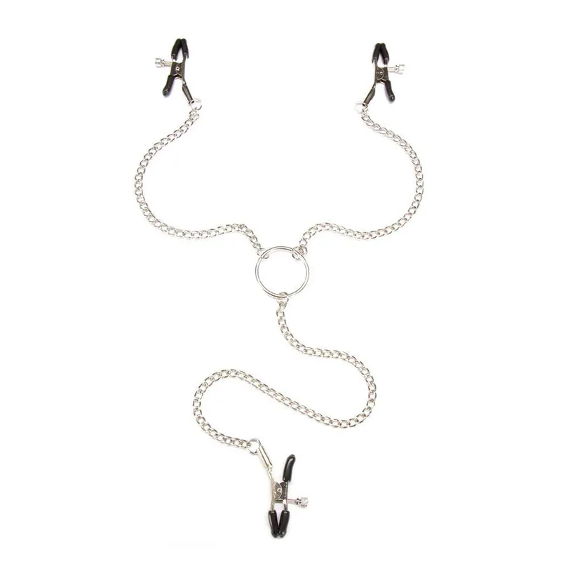Metal Nipple Clamps Adjustable Breast And Clitoris Pincher Set_voghion.com