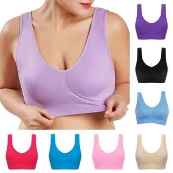 

Women Bra Racerback Removable Padded Stretch Seamless Casual Tank Top Bralette Bras for Women Underwear Female