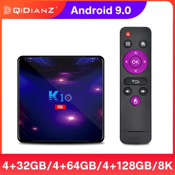 

Smart TV Box K10 Android 9.0 S905X3 64bit Cortex-A55 8K Set Top Box Media Player 2.4g & 5g Wifi Bluetooth 4gb 32gb 64gb 128gb