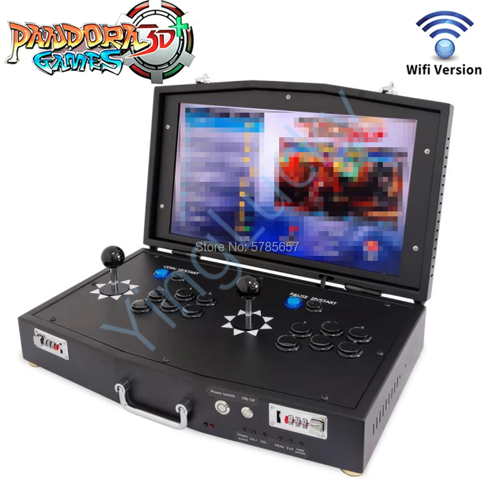 18 5-дюймовая аркадная консоль pandora box 3d wifi 4018 в 1 IPS HD-экран подключение беспроводной