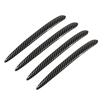 

4PCS Car Stickers Universal Automobiles Car Door Protect Anti-Collision Strip Door Side Mirror Anti-Scratch Scrap Carbon Fiber f
