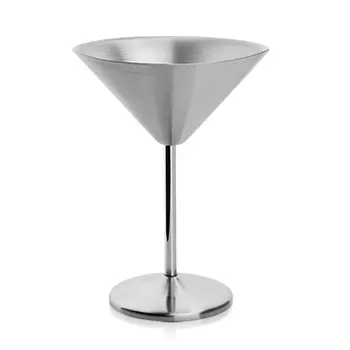 

Stainless Steel Martini Cup Wine Glasses Cocktail Champagne Glass Wedding Hotel Party Bar Wedding Drinkware 200ml