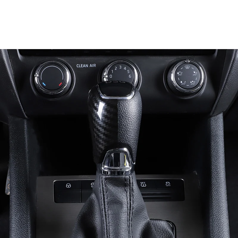 Lsrtw2017 углеродное волокно Abs автомобильный рычаг переключения передач для Skoda Octavia a7 Superb салонные молдинги аксессуары