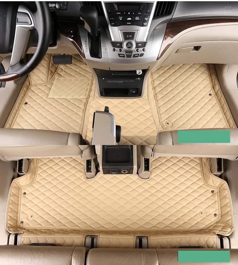 Lsrtw2017 кожаные автомобильные коврики ковер для honda odyssey 2008 2009 2010 2011 2012 2013 3 ряда Авто RB3 RB4 аксессуары