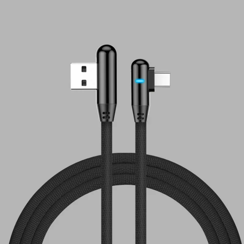 

L Bending Cable for iPhone X Xr cables Game Data Line USB Phone Charger cable Data Sync charging cable for lighting iOS 12 11 7