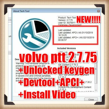

Premium Tech Tool 2.7.75 (PTT 2.7 / VCADS) [2019.10] (REAL Development) for volvo +unlocked keygen+ Devtool +install video