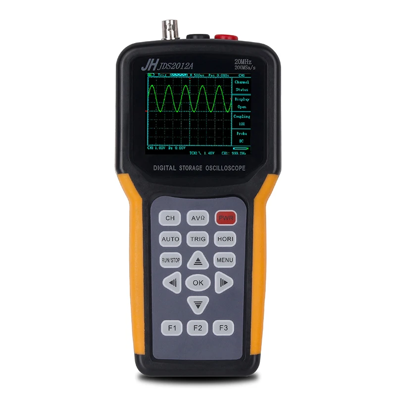 

Professional Handheld Oscilloscope 2 Channels 20MHz oscilloscope Bandwidth mini portable digital oscilloscope Jinhan JDS2012A