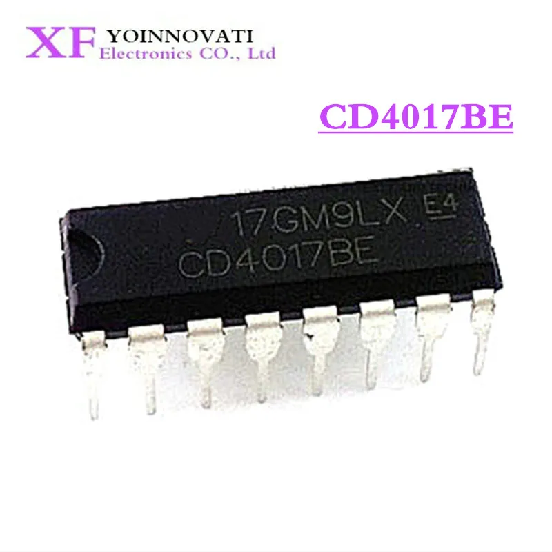 100 шт./лот CD4017BE CD4017 DIP16 IC новый оригинальный|ic cd4017|10 pcs |