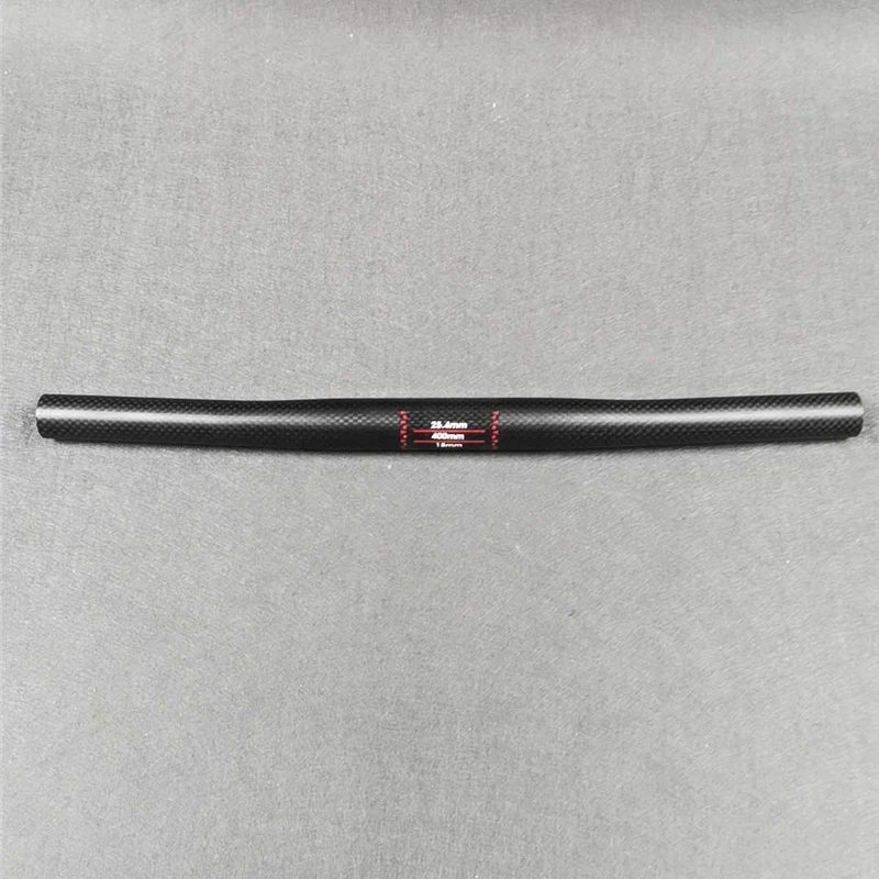 matte 420mm Велосипедный руль углеродная Ручка велосипеда стояк/плоские рукоятки 25,4*540/560/580/600/620/640/660/680/700/MTB руль - Цвет: matte 420mm