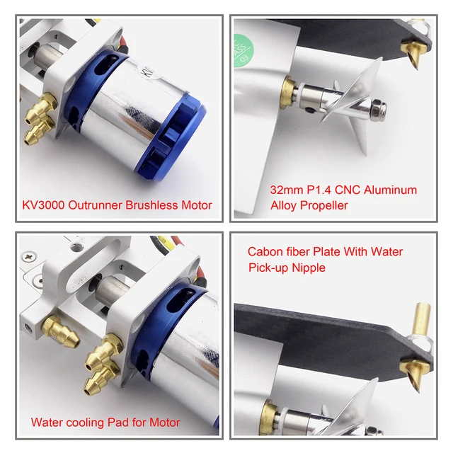 Elica Per Motore Elettrico U-BCOO - 2 Lame, Diametro 3", Per Trascinamento 32-46 Lb, In Nylon - Foto 5