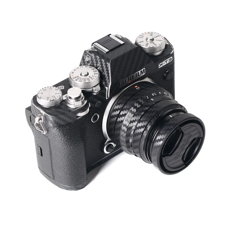 1-10 Набор для Fujifilm X-T3 Защитная пленка для камеры наклейки из углеродного волокна устойчивый к царапинам шероховатый клей отправка запасных наклеек