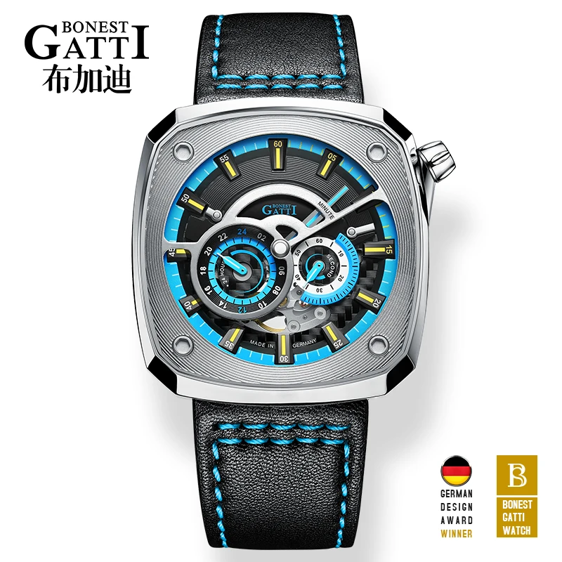 Часы мужские механические с автоподзаводом водонепроницаемые