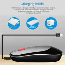 Новая беспроводная заряжаемая Бесшумная мышь для ноутбука, офиса, рабочего стола, домашних игр, мышь DOM668