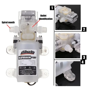 

Food Grade Self-priming Diaphragm Water Pump 60W/30W DC12V with Switch fd ABS Plastic Liquor pump for Pumping Red Wine Milk Tea