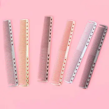 

1Pc Men Women Aluminum Metal Cutting Comb Hair Hairdressing Combs Anti-static & Hair Salon Tools Barbers Styling R5R7