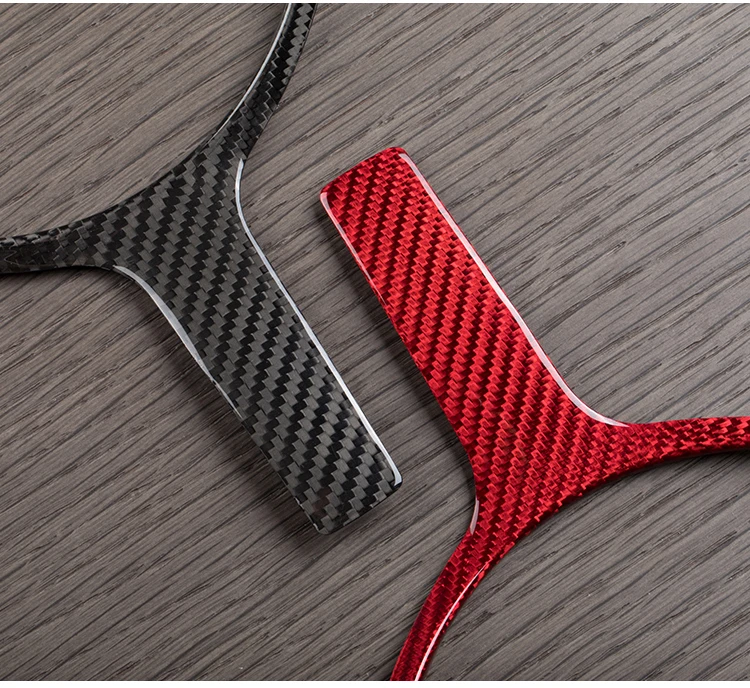 T-carbon carbon fiber steering wheel trim steering cover for M series