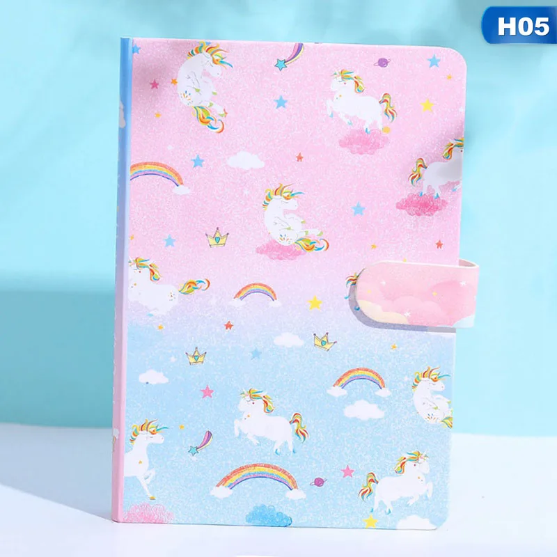 Kawaii Dream Единорог выстроенный планировщик Магнитная кнопка записная книжка ежемесячный недельный для планирования расписания школьные принадлежности - Цвет: H05