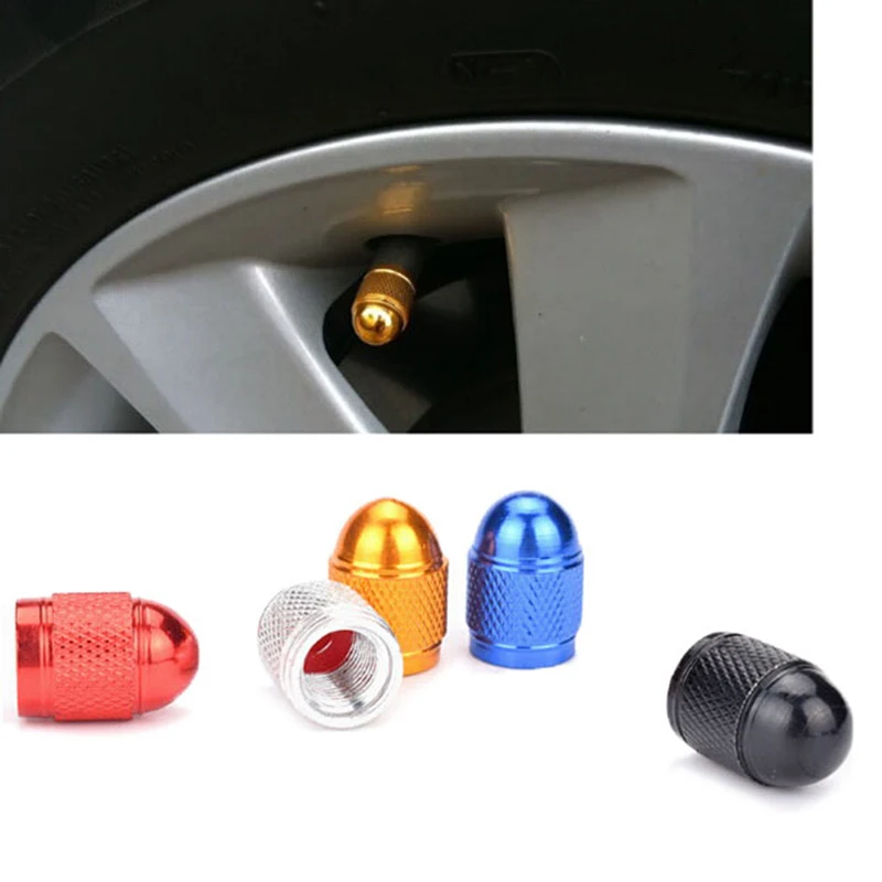 Tyre Valve 2pcs Bicycle Wheel Tire Covered Protector Road MTB Dustproof Bike Valve Nozzle Cap 4 Colors