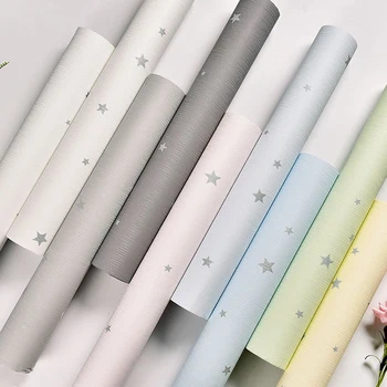 

Wallpaper Self-Adhesive Children Room Bedroom 3D Stars Photo Wall Mural Living Room PVC Waterproof Vinyl Wall Papers Home Decor