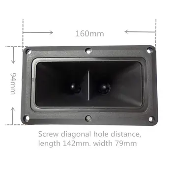 

1Pc Dual Piezo Tweeters 160*94MM Horn Piezoelectric Speaker 150W Buzzer Treble Piezo Head Driver Stage Loudspeaker
