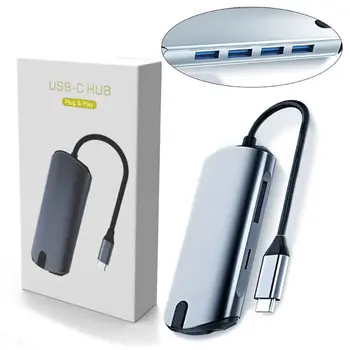 

8-in-1 USB C Hub 11 in 1 Multi HDMI USB HUB 3.0 Adapter Dock for macBook Pro Card Reader USB Splitter Type C USB HUB