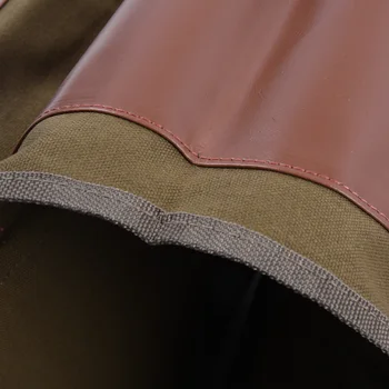 

40*15*30cm Canvas Saddle Bag Equine Back Pack for Haley Sportster Honda Suzuki